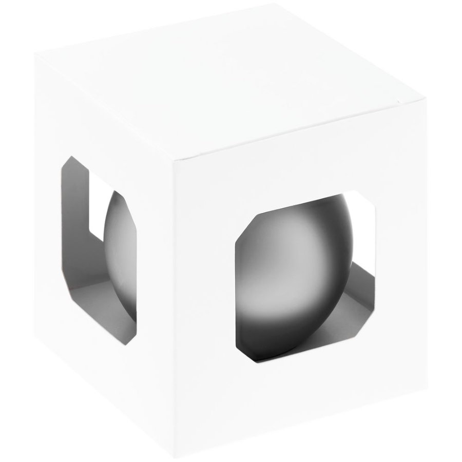 Оформительский шар Finery, 8 см, матовый, серебристый