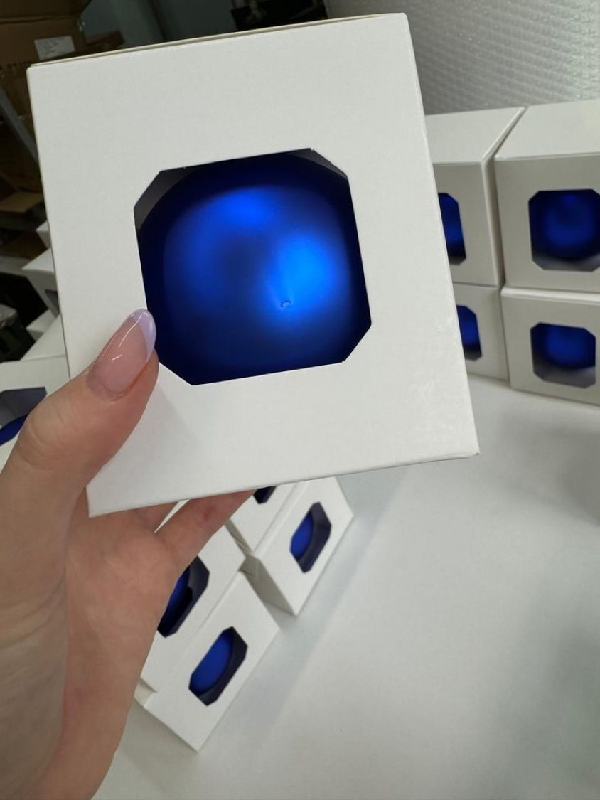 Оформительский шар Finery, 8 см, матовый, синий