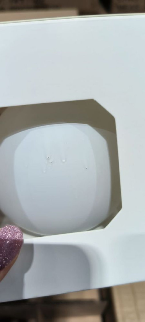 Оформительский шар Finery, 8 см, матовый, белый