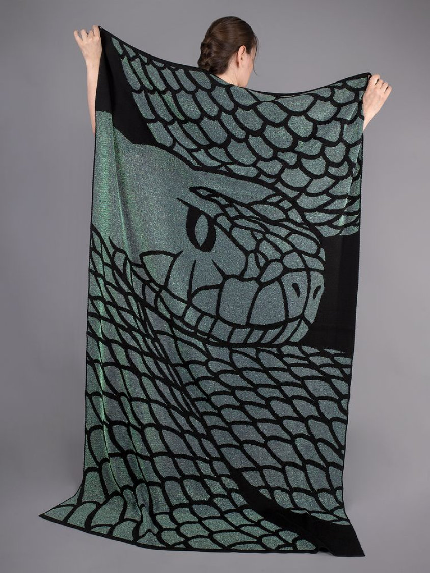 Плед Serpentica, черный