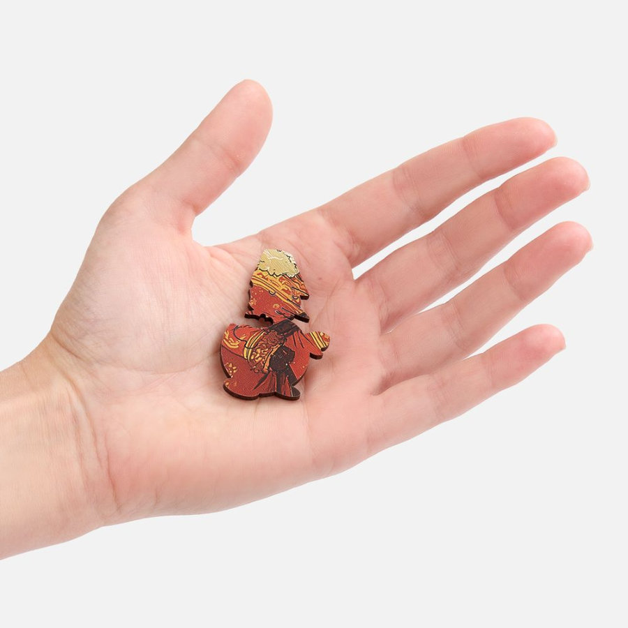 Пазл фигурный с крышкой на магнитах «Дед Мороз»