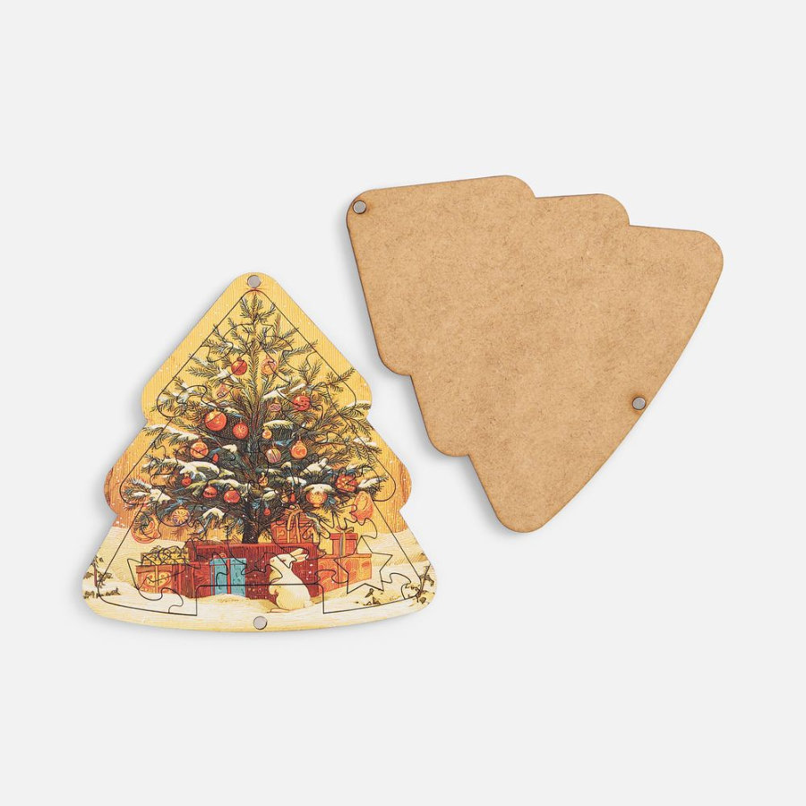 Пазл фигурный с крышкой на магнитах «Праздничный уют»