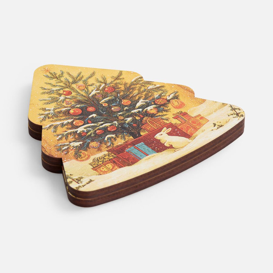 Пазл фигурный с крышкой на магнитах «Праздничный уют»