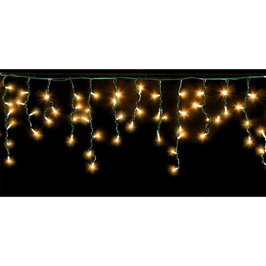 Гирлянда светодиодная 80LED ламп, 300x50 cм,220 B,тепл бел,8реж,IP44