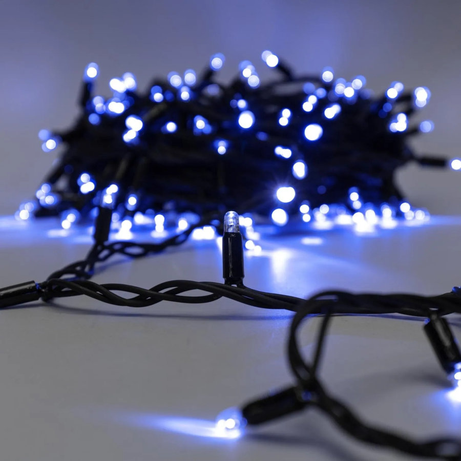 Гирлянда светодиодная Дюраплей LED 20м 200 LED черный каучук Синий
