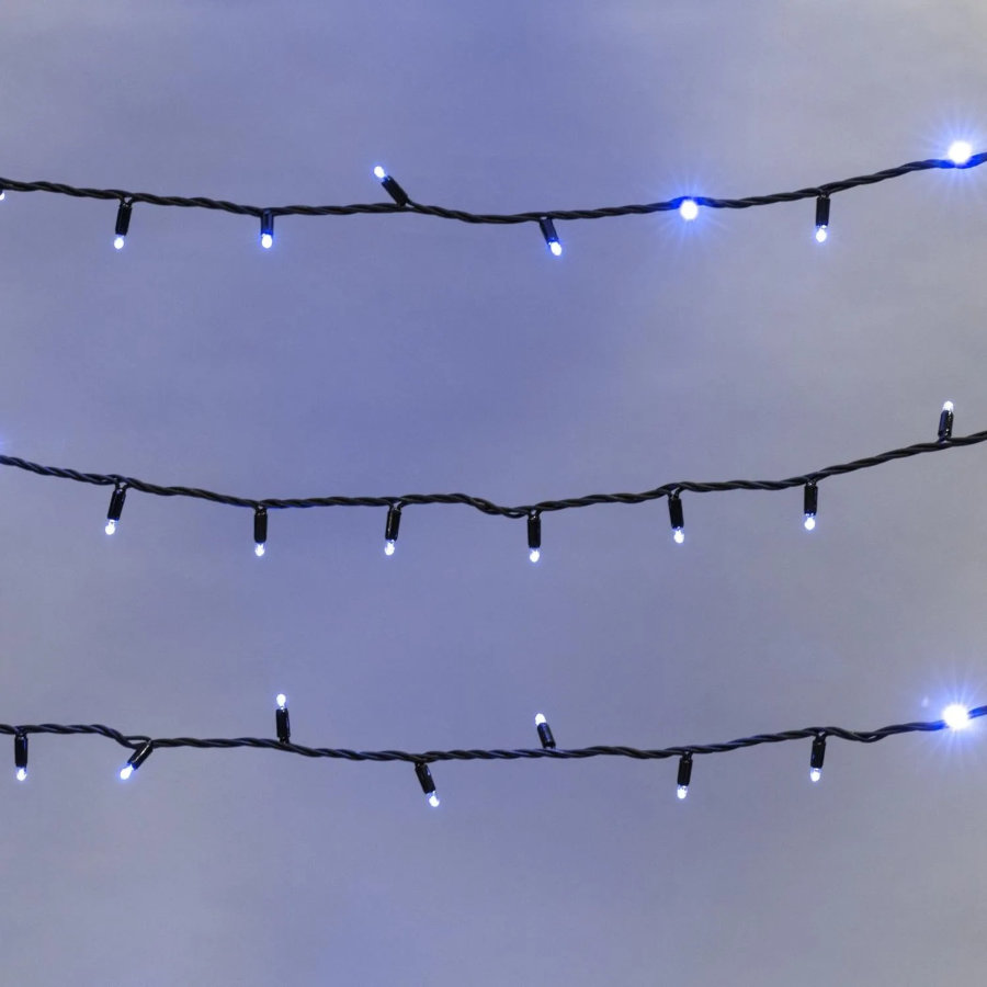 Гирлянда светодиодная Дюраплей LED 20м 200 LED черный каучук Синий