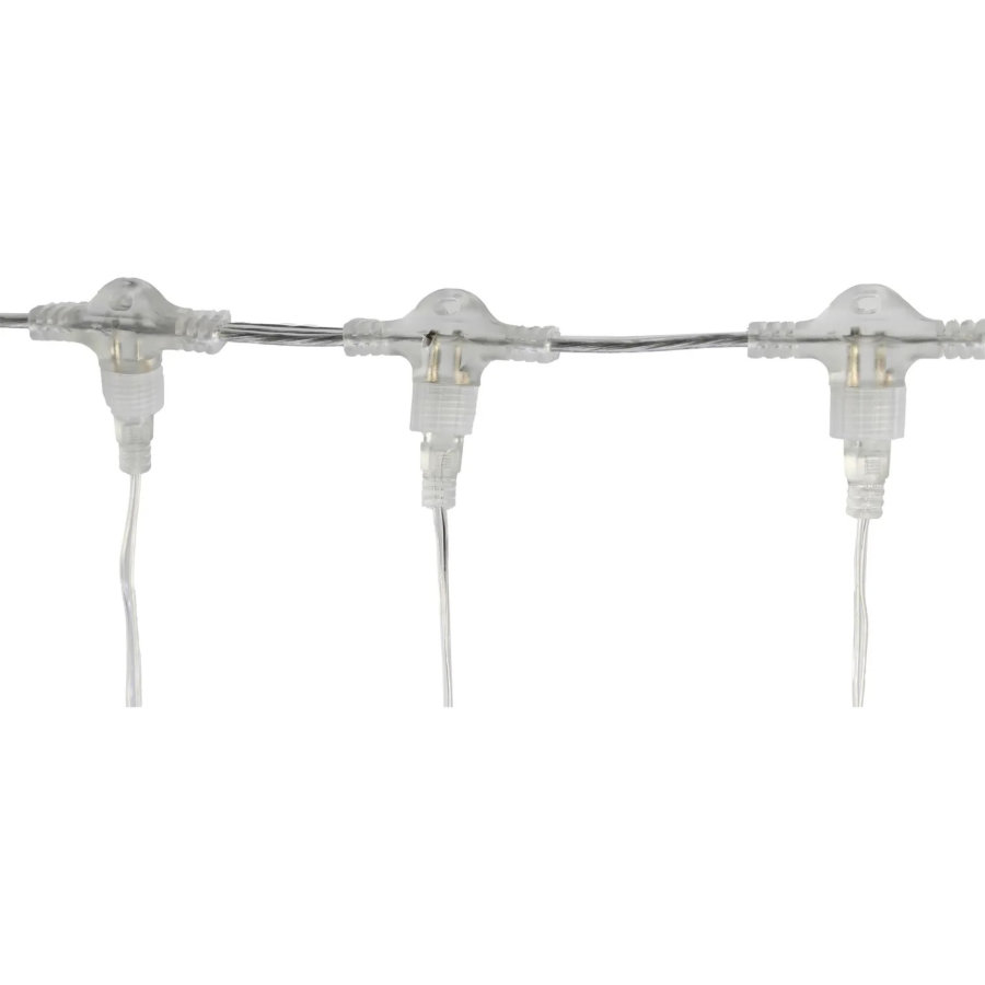 Электрогирлянда Дождь 2x1,5 м 300LED мерц. IP44 отсоед. нит хол.бел