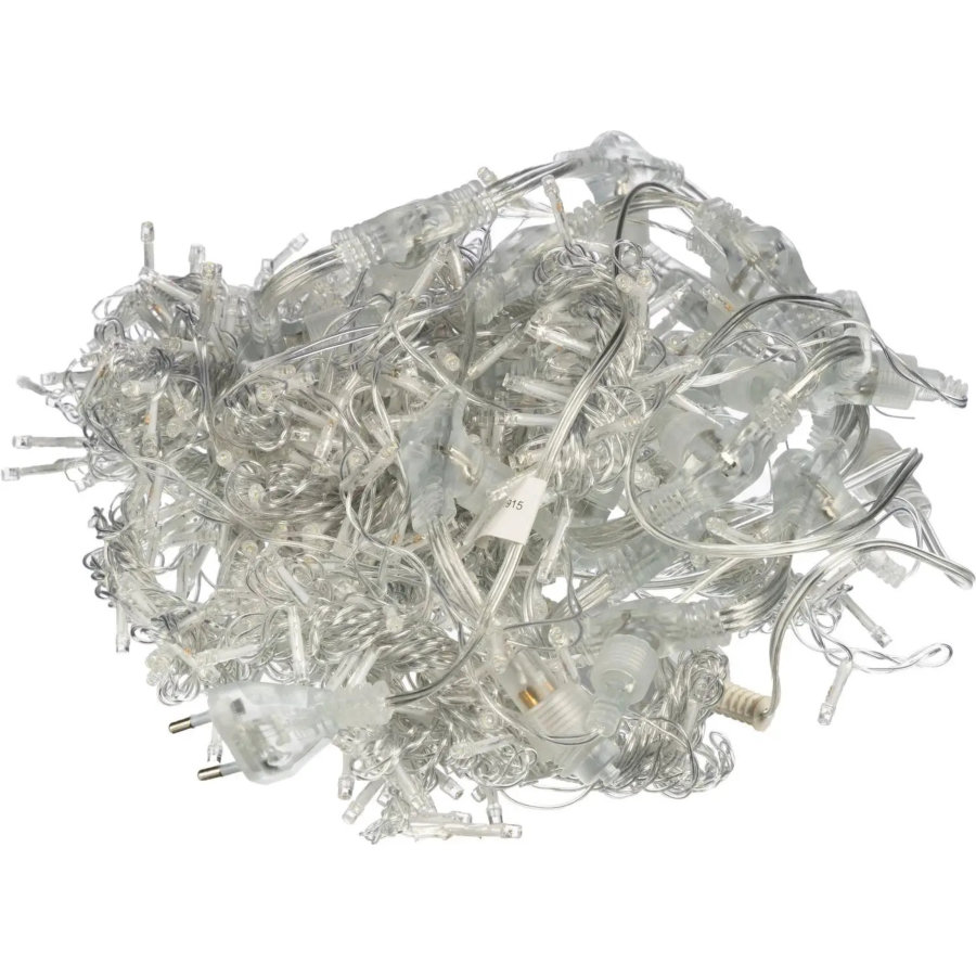 Электрогирлянда Дождь 2x3 м 600LED мерц. IP44 отсоед. нити, хол.бел