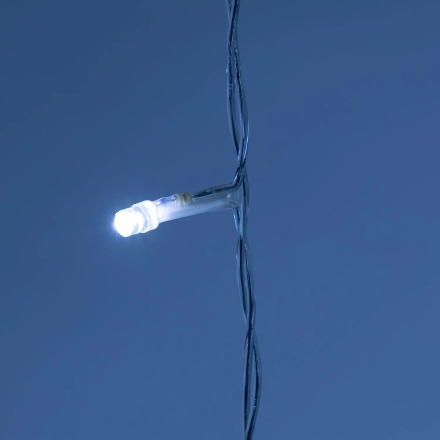 Электрогирлянда Дождь 2x4 м 800LED мерц. IP44 отсоед. нити, хол.бел