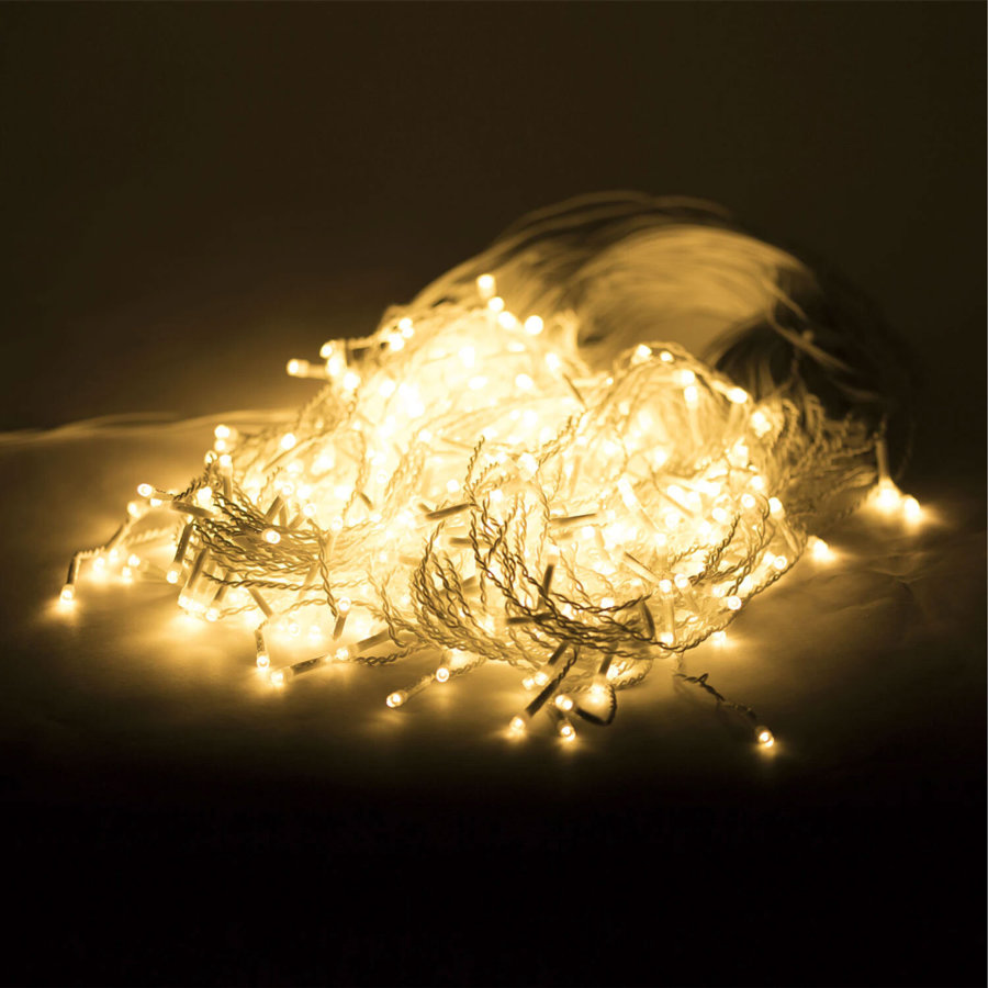 Электрогирлянда-бахрома уличная 12х0,6 м, 240 LED, тёплый белый, контроллер, ЗОЛОТАЯ СКАЗКА