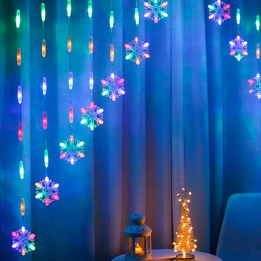 Гирлянда светодиодная на 152LEDламп,300x120cм,220B,,8реж,IP20