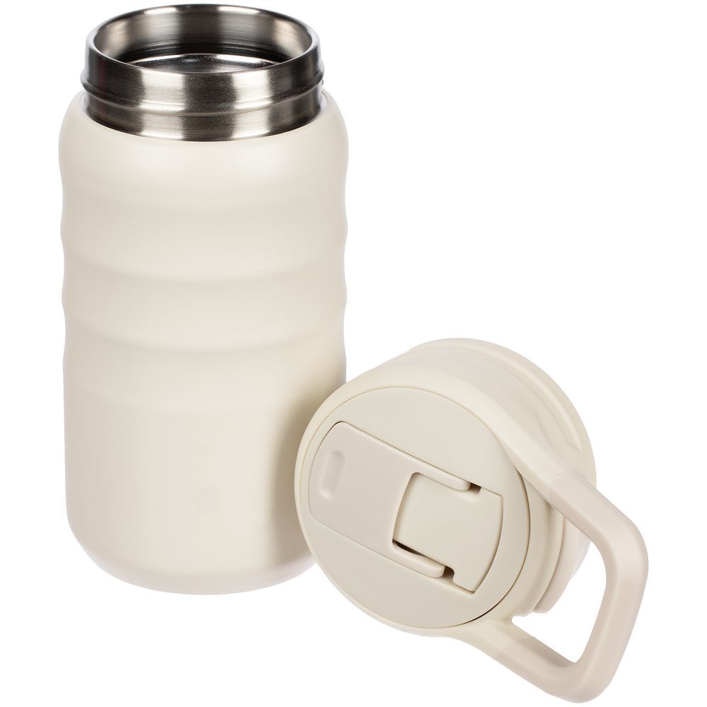 Термобутылка Fujisan 2.0 без логотипа белая (молочная)