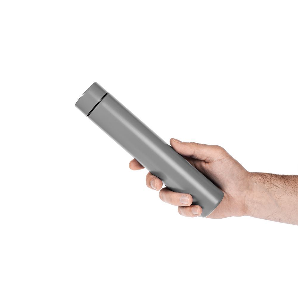 Термобутылка Metropolis серая