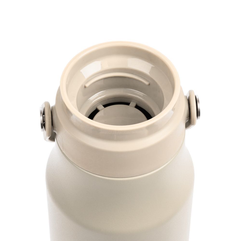 Термобутылка Tateyama серо-бежевая