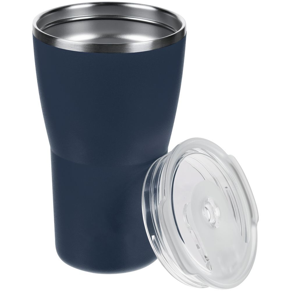 Термостакан Sapporo без логотипа темно-синий