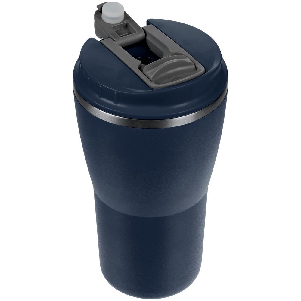 Термостакан Sapporo без логотипа темно-синий