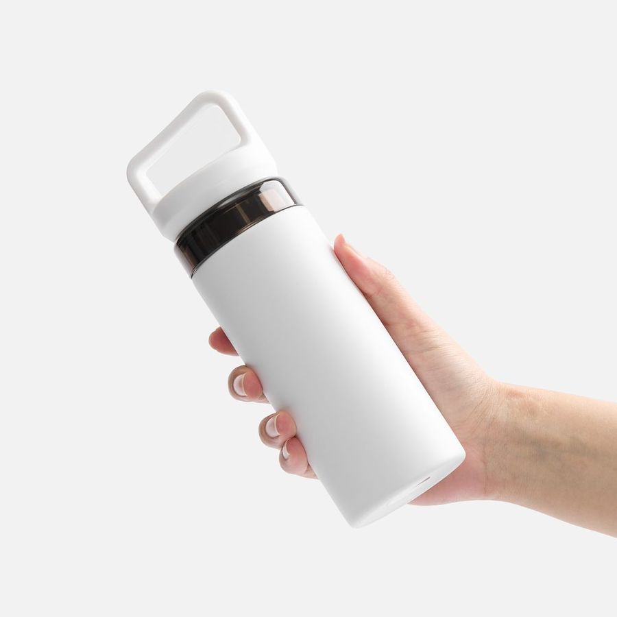 Термостакан Leval с ситечком белый