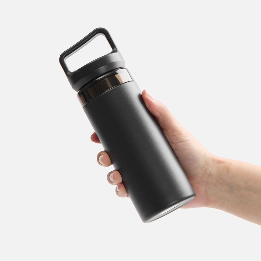 Термостакан Leval с ситечком черный