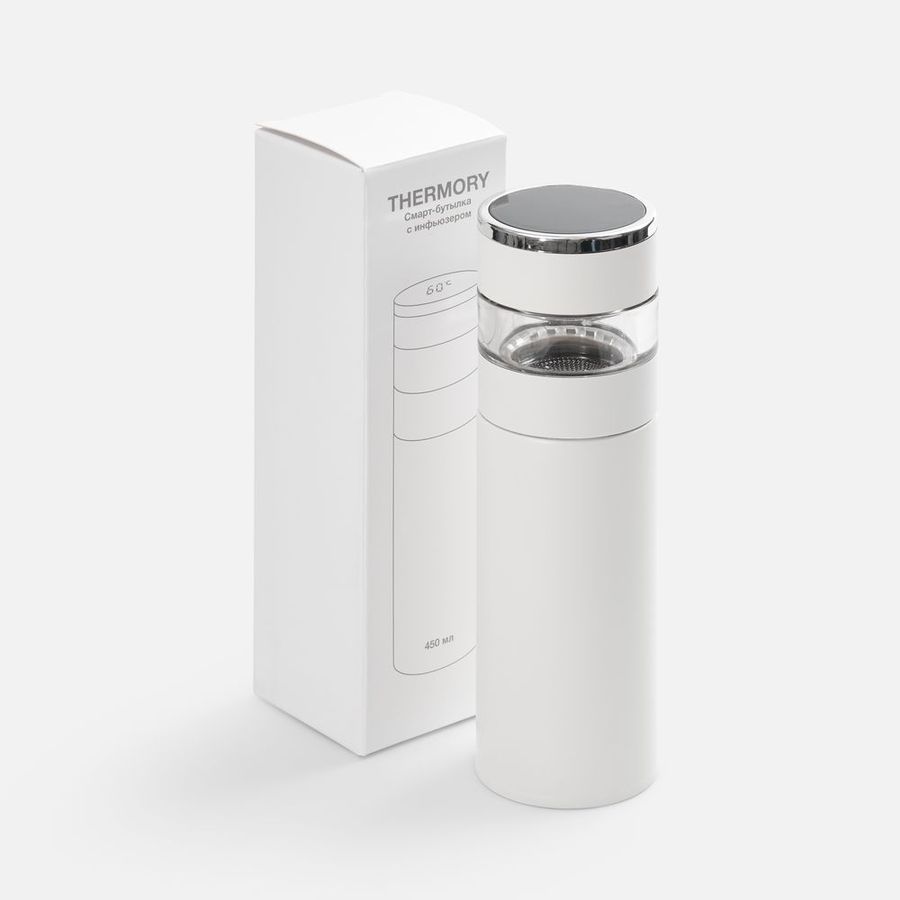 Смарт-бутылка с инфьюзером Thermory белая