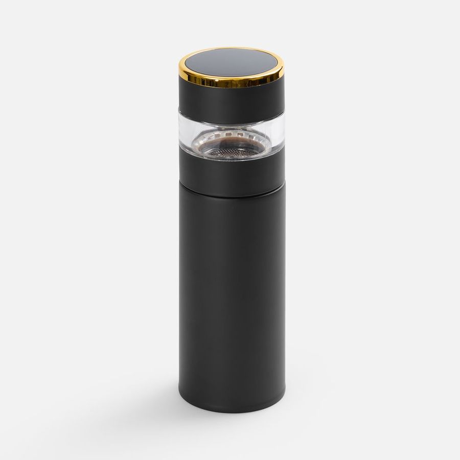 Смарт-бутылка с инфьюзером Thermory черная
