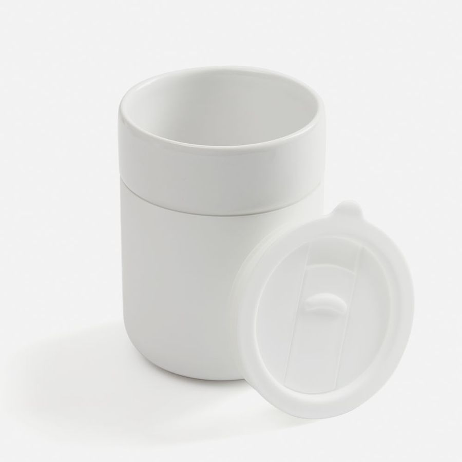 Кружка Nabo с силиконовым держателем белая