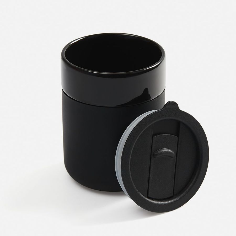 Кружка Nabo с силиконовым держателем черная