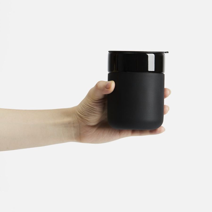 Кружка Nabo с силиконовым держателем черная