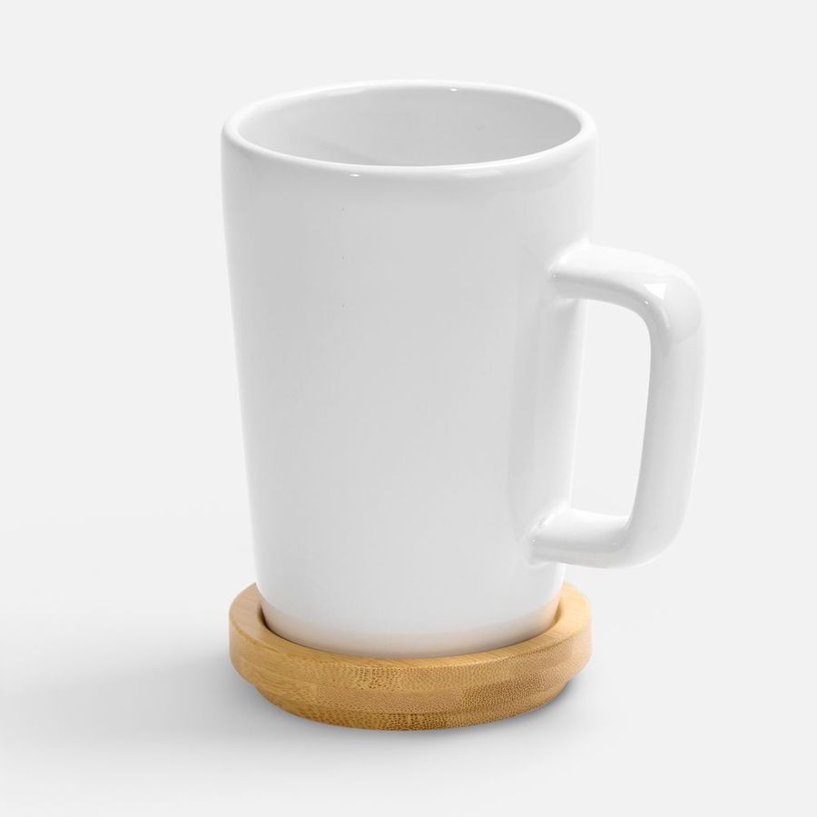 Кружка Vierra с крышкой-костером белая