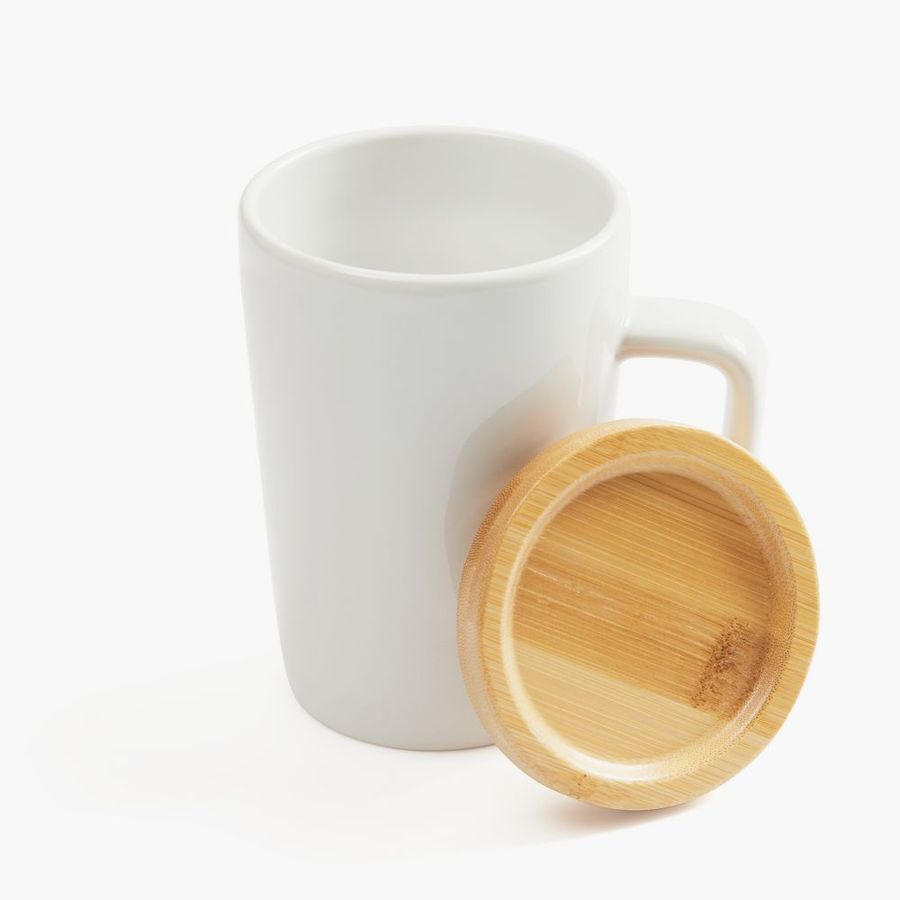 Кружка Vierra с крышкой-костером белая