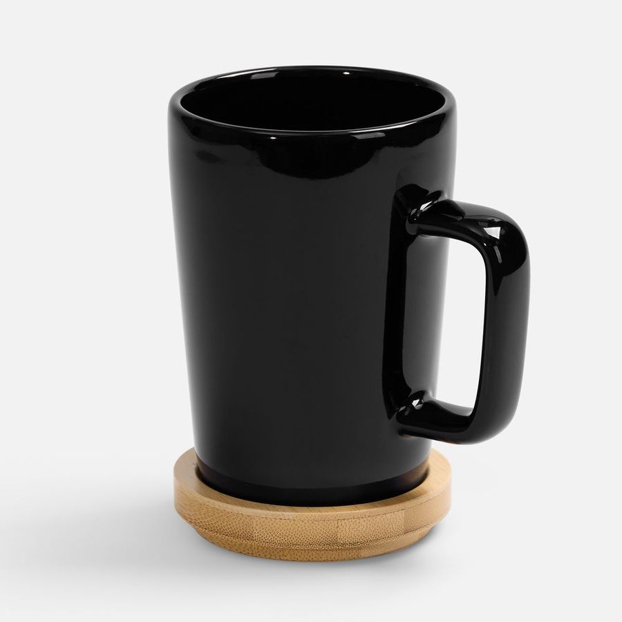 Кружка Vierra с крышкой-костером черная