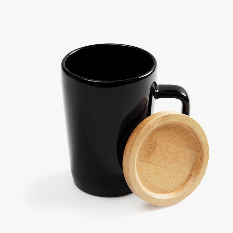 Кружка Vierra с крышкой-костером черная