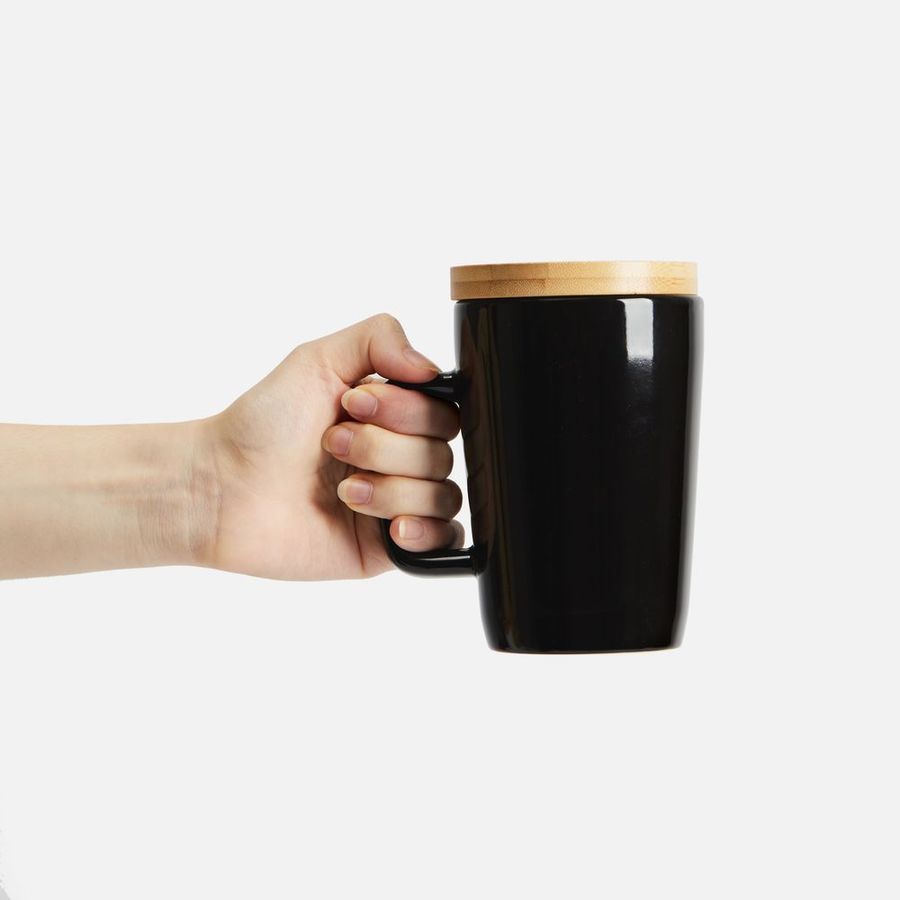 Кружка Vierra с крышкой-костером черная