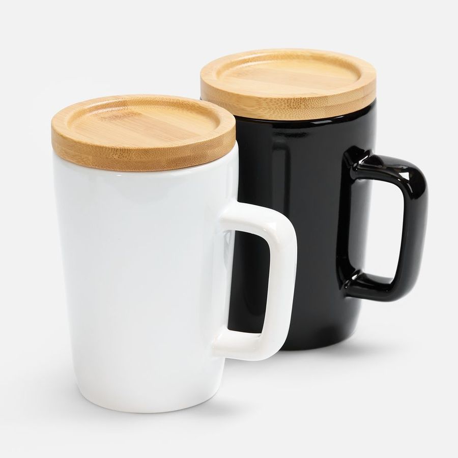 Кружка Vierra с крышкой-костером черная