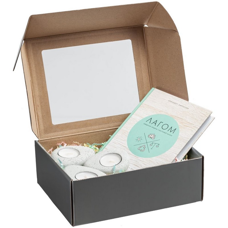 Коробка с окном Visible, серебристый