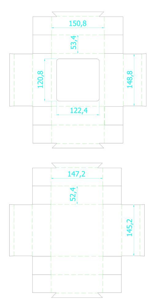 Коробка с окном Vindu, средняя