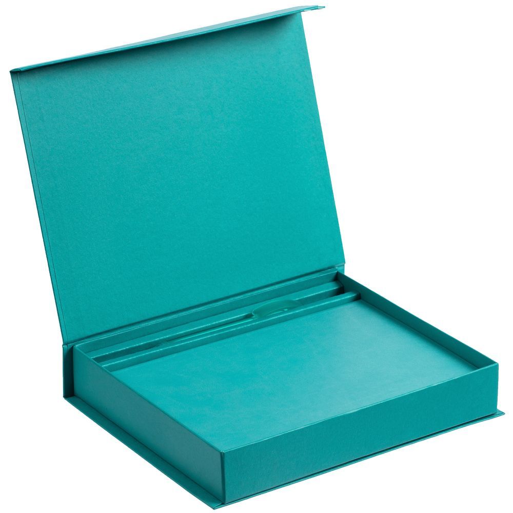 Коробка Duo под ежедневник и ручку, бирюзовый