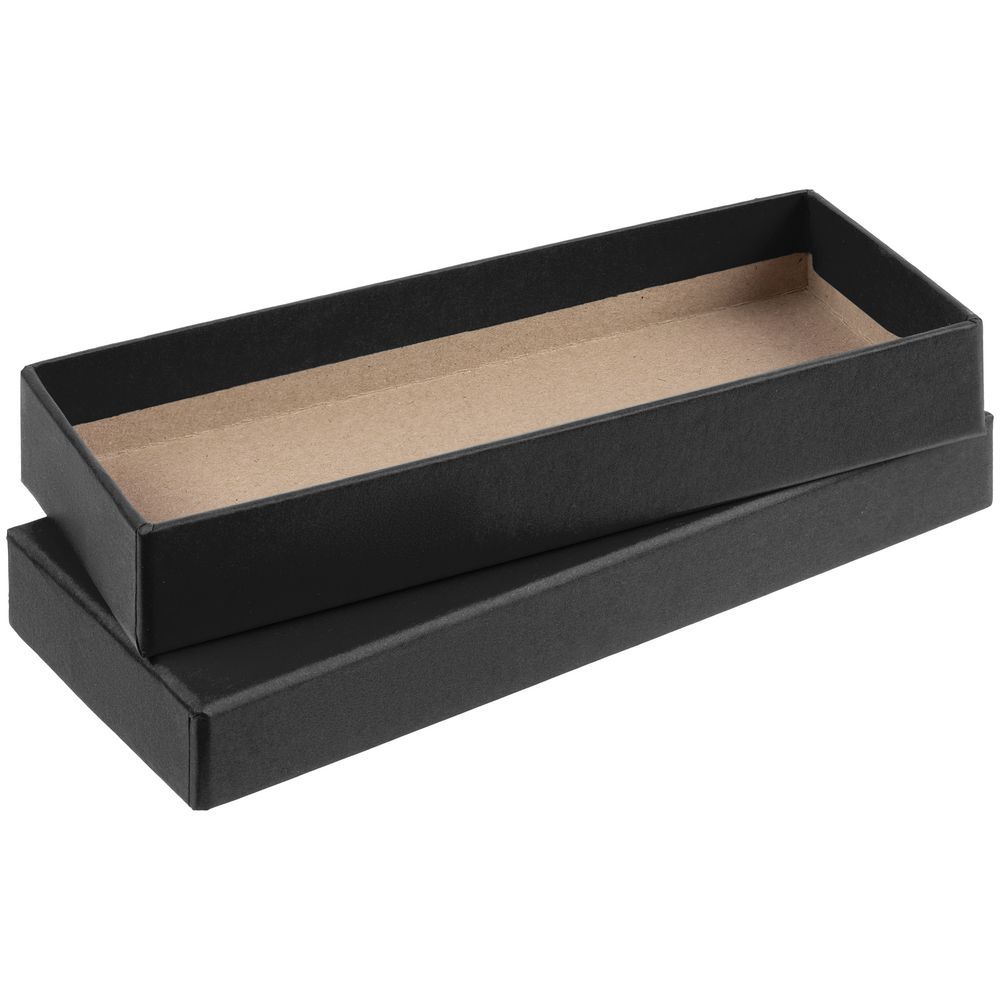 Коробка Notes с ложементом для ручки и флешки, черный