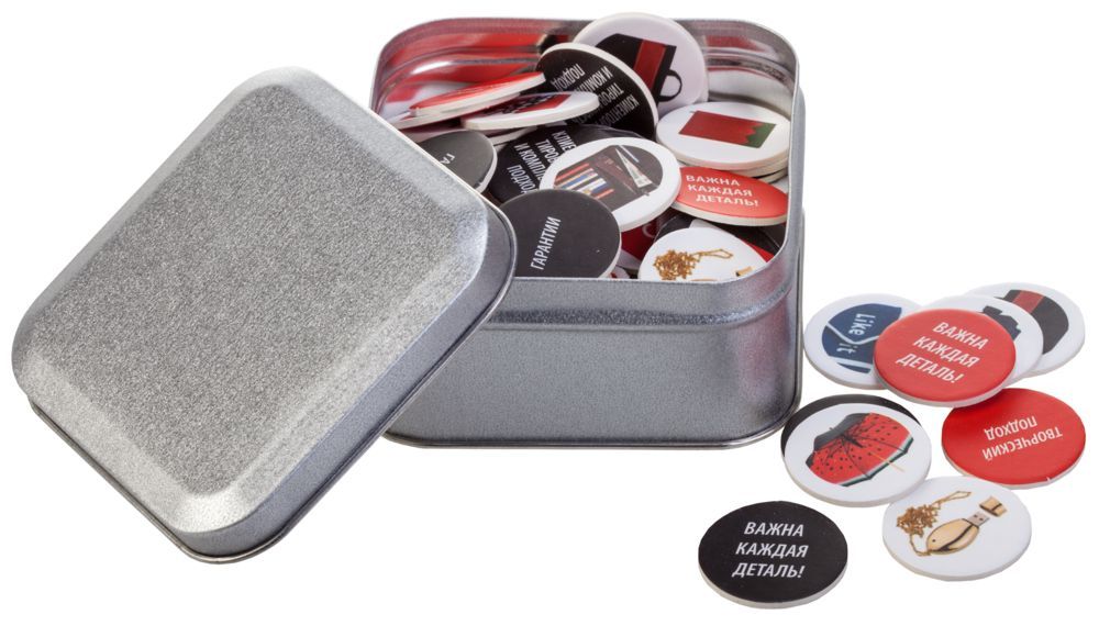 Коробка квадратная серебристая