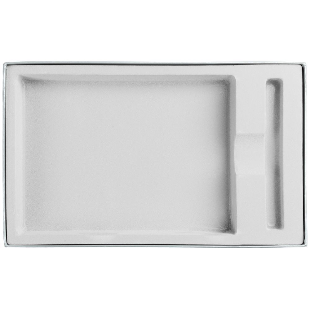 Коробка Horizon с ложементом под ежедневник и ручку серая