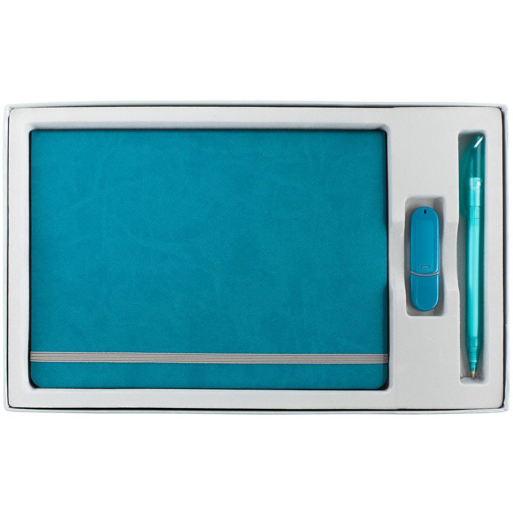 Коробка In Form с ложементом под ежедневник флешку ручку ver. 2 серая