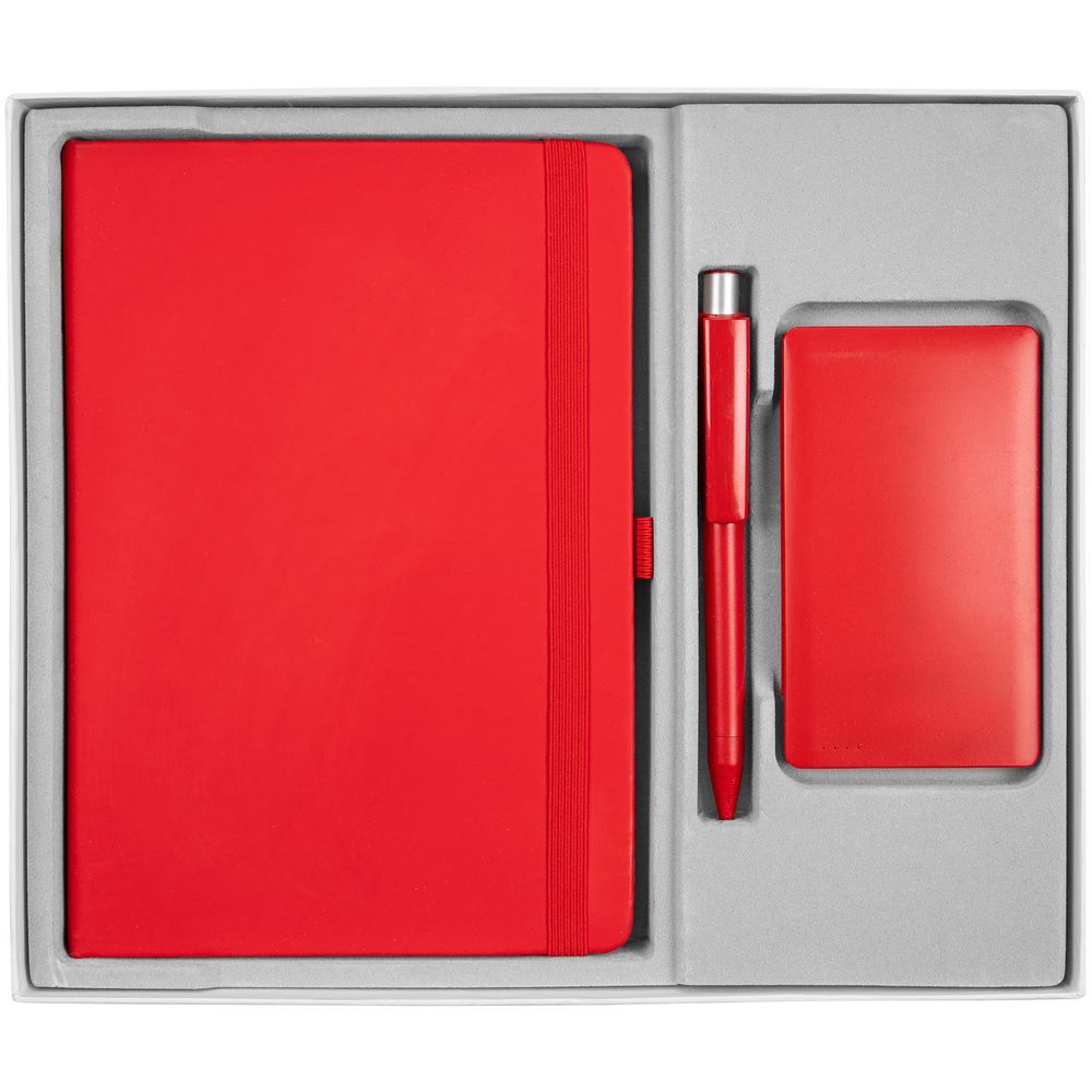 Коробка Overlap под ежедневник аккумулятор и ручку ver.2 белая