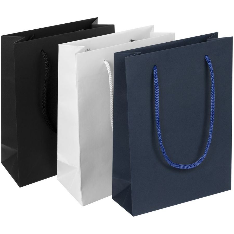 Пакет бумажный Vid S синий