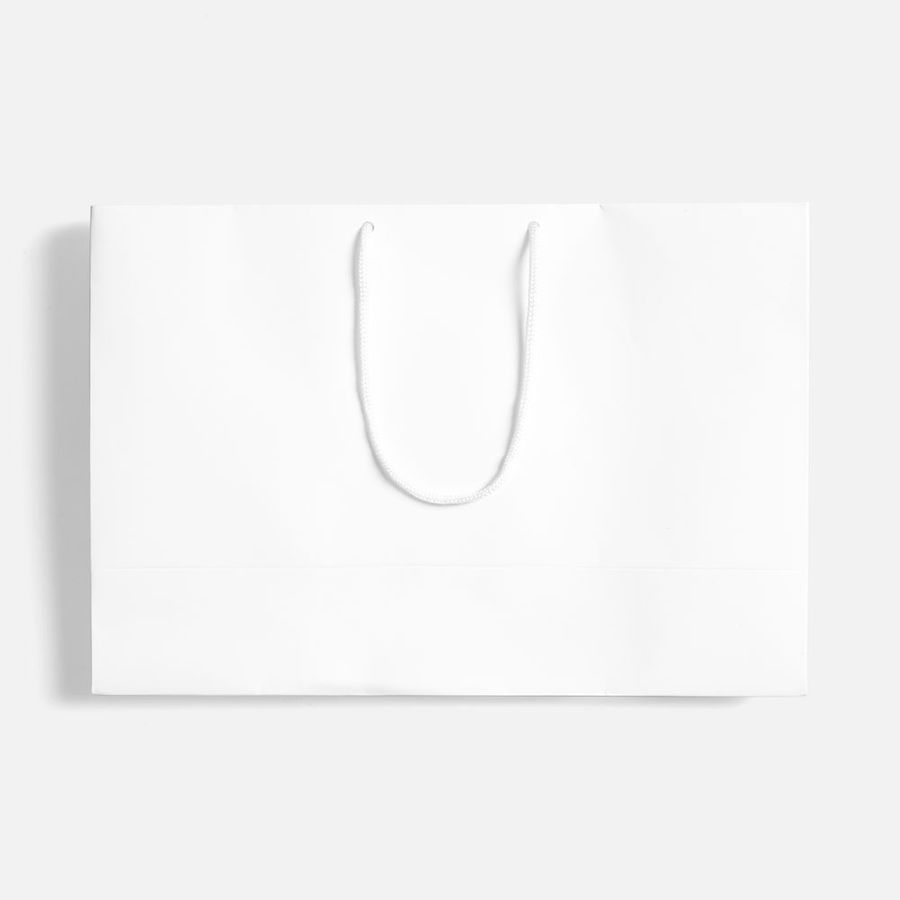 Пакет бумажный с ламинацией Lami Tote M белый