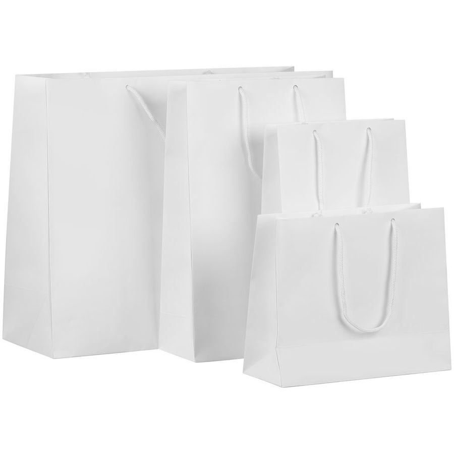 Пакет бумажный с ламинацией Lami Tote S белый