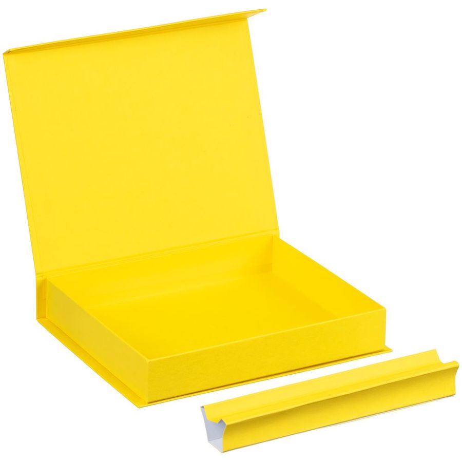 Коробка Duo под ежедневник и ручку желтая