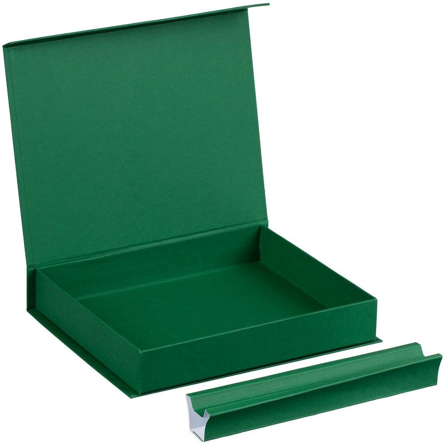 Коробка Duo под ежедневник и ручку зеленая