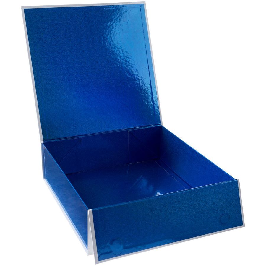 Коробка складная Gallant L белая с синим