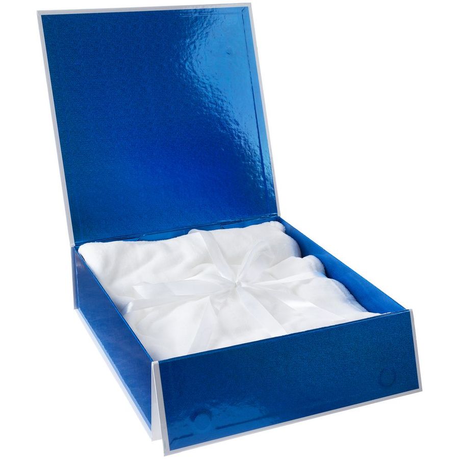 Коробка складная Gallant L белая с синим