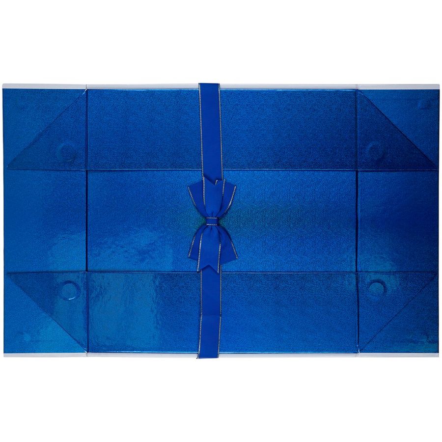 Коробка складная Gallant L белая с синим