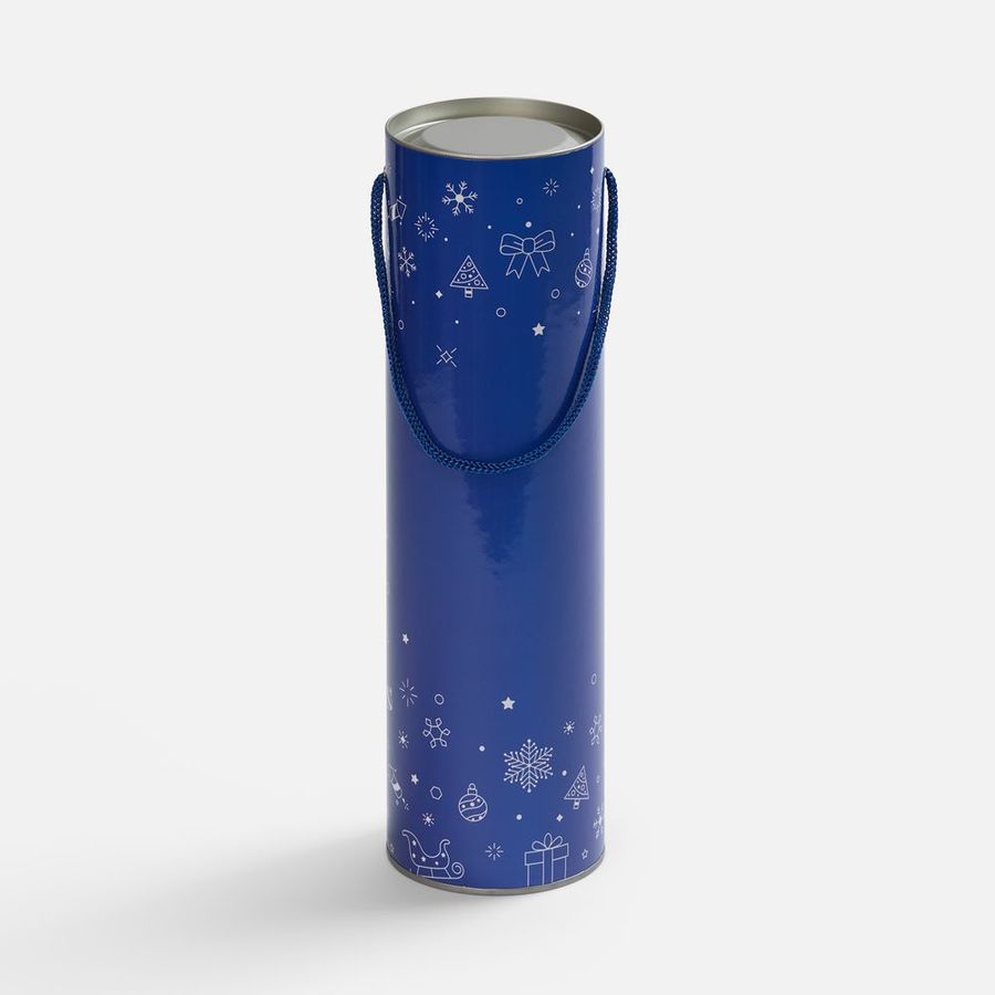 Тубус для бутылки Snowlace синий